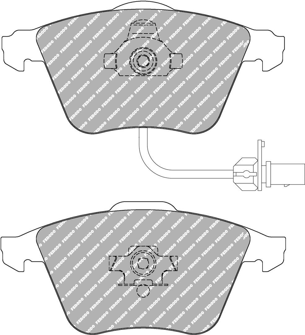 Bremsbelagsatz, Scheibenbremse