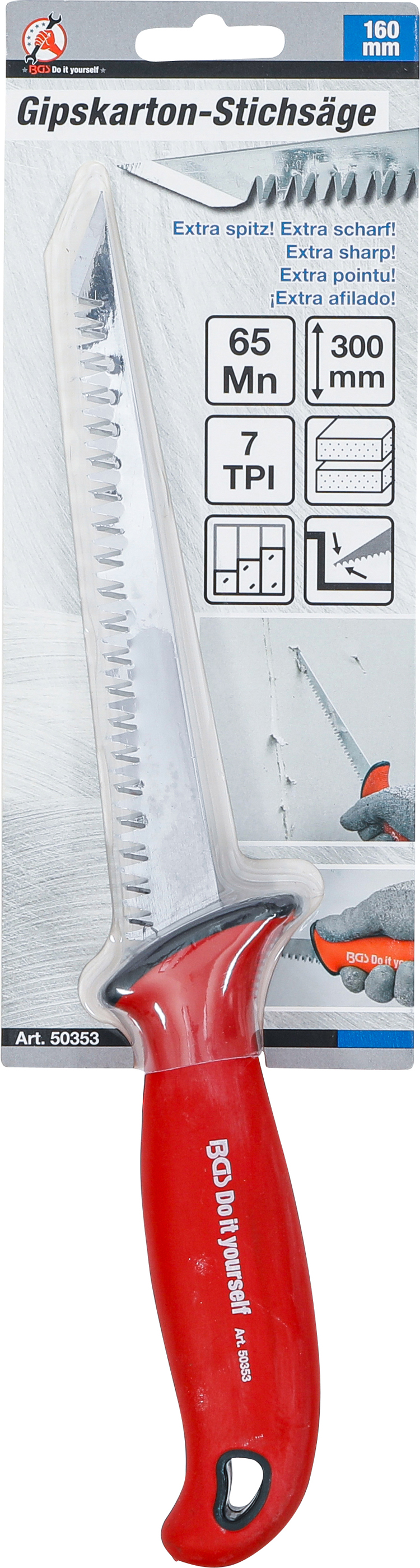 BGS Gipskarton-Stichsäge | 160 mm