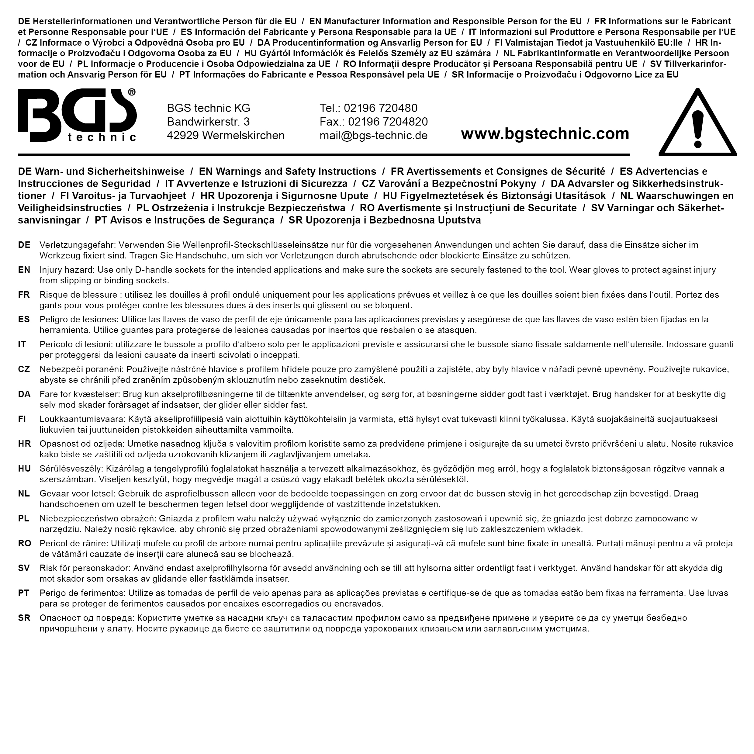 BGS Steckschlüssel-Einsatz Super Lock | Antrieb Innenvierkant 6,3 mm (1/4") | SW 10 mm