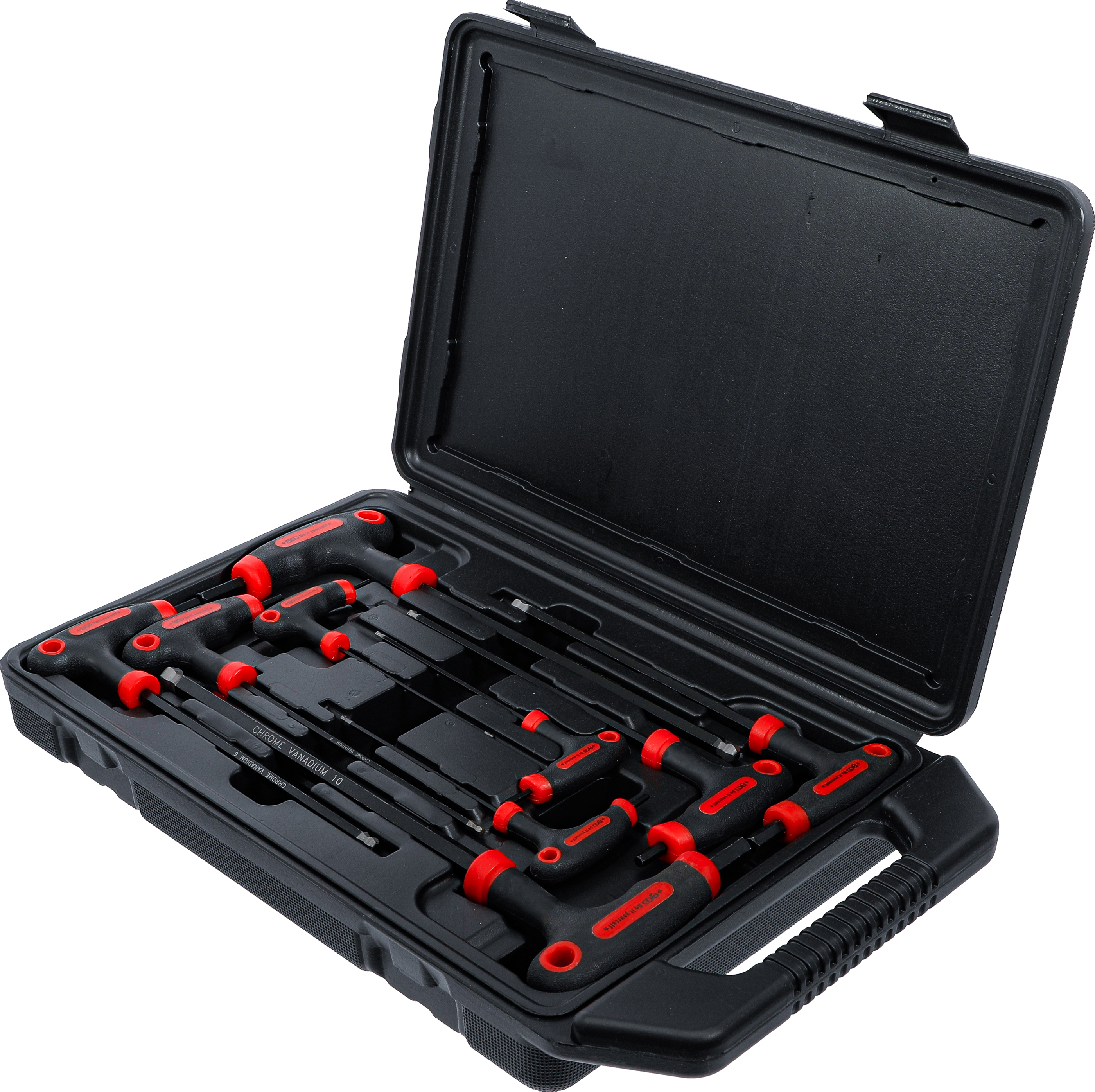 BGS Schraubendreher-Satz mit T-Griff und seitlicher Klinge | Innensechskant | 2 - 10 mm | 9-tlg.