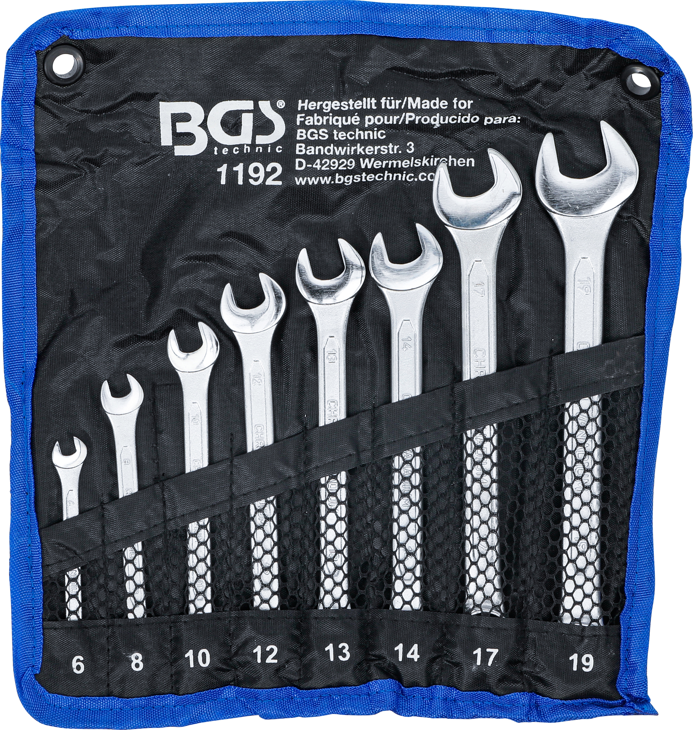 BGS Maul-Ringschlüssel-Satz | SW 6 - 19 mm | 8-tlg.