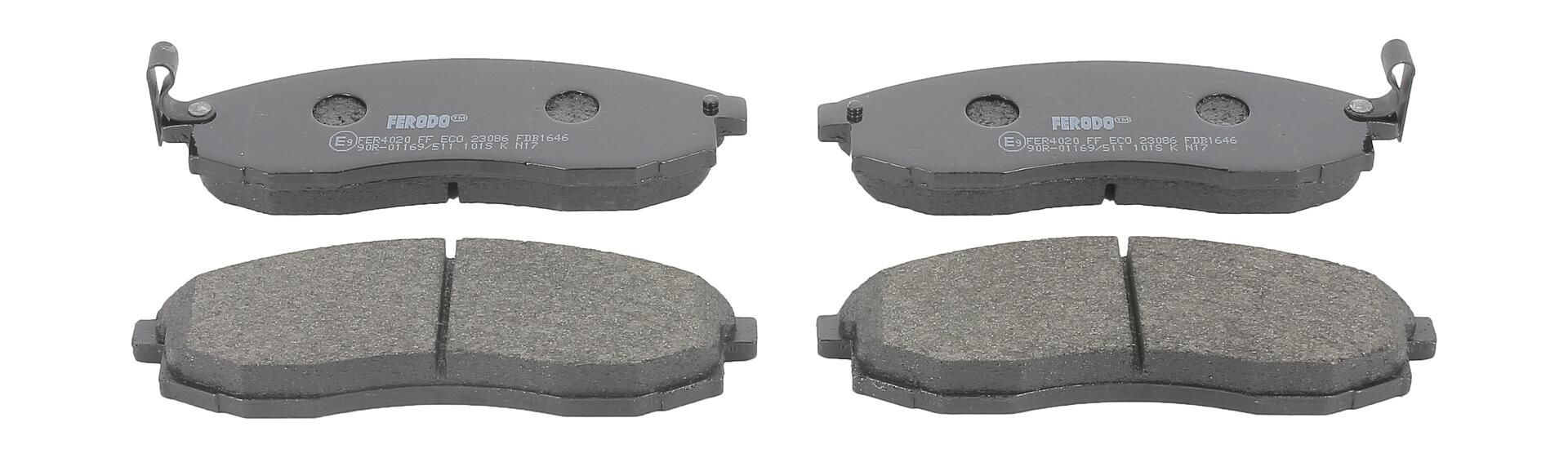 Bremsbelagsatz, Scheibenbremse