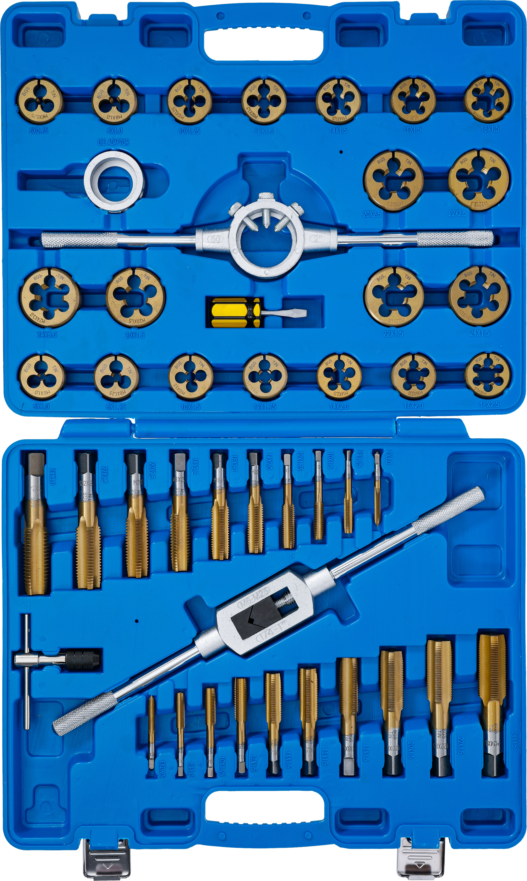 BGS Gewindeschneid-Satz | Tin-beschichtet | M6 - M24 | 45-tlg.
