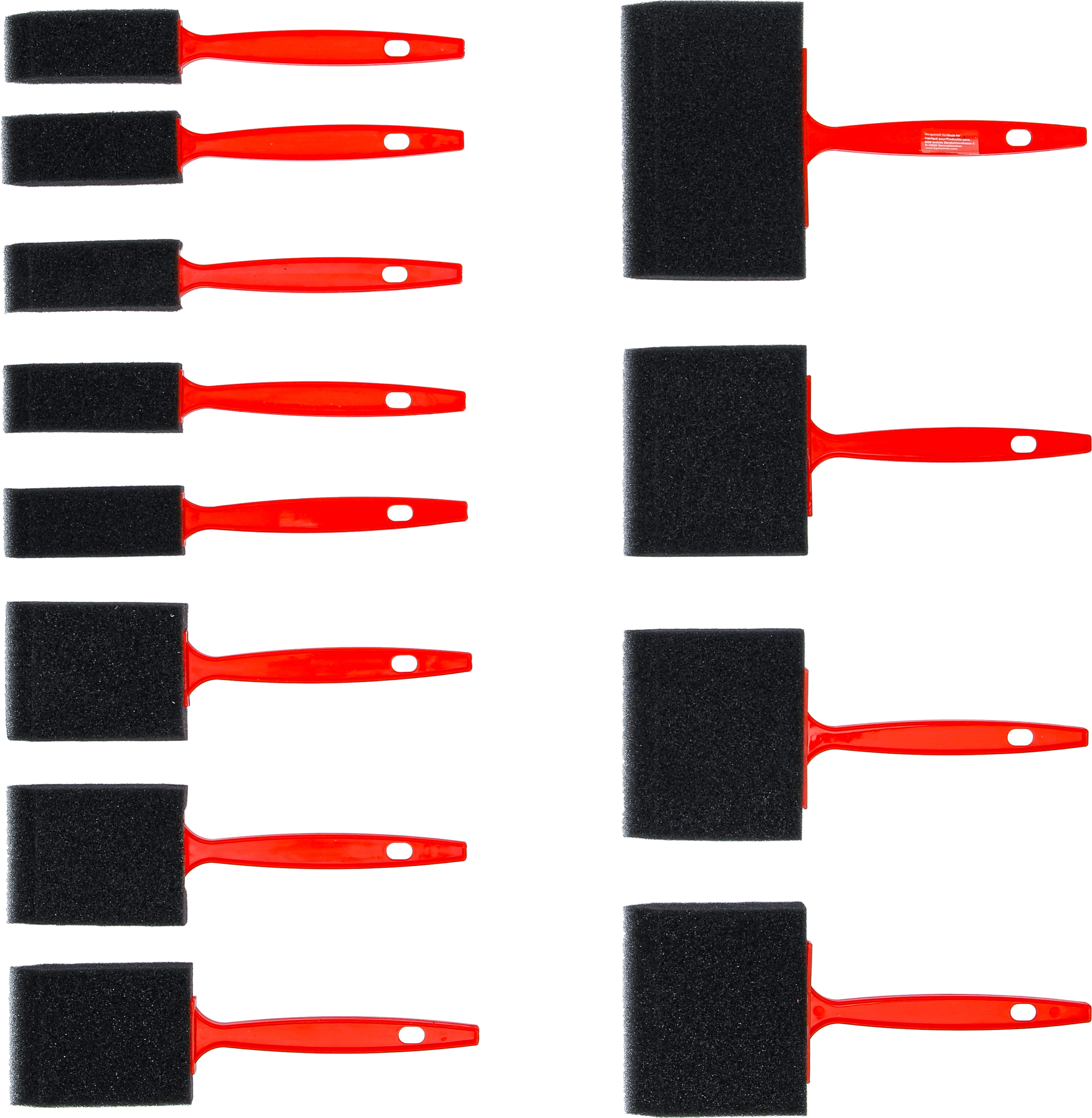 BGS Schaumstoff-/ Schwamm-Pinsel-Satz | 12-tlg.