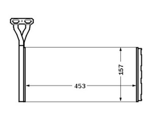Wärmetauscher, Innenraumheizung AH 46 000S “MAHLE”