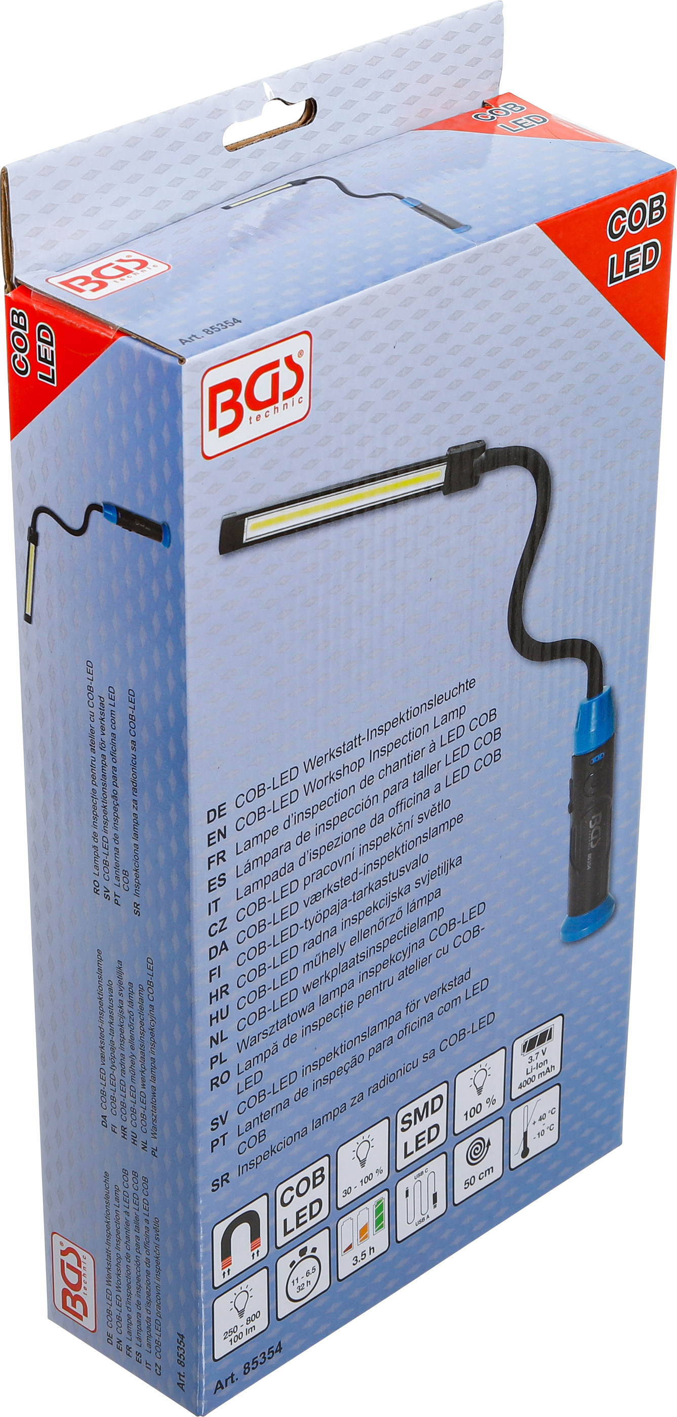 BGS COB-LED Werkstatt-Inspektionsleuchte | mit Schwanenhals