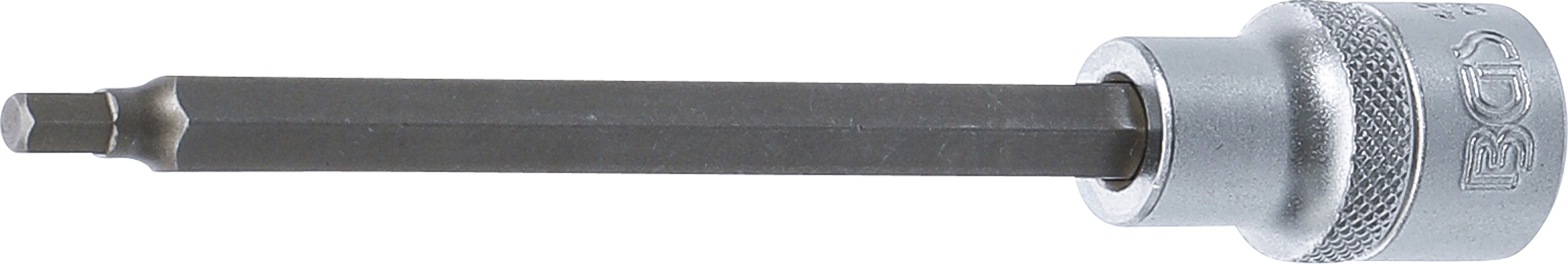 BGS Bit-Einsatz | Länge 140 mm | Antrieb Innenvierkant 12,5 mm (1/2") | Innensechskant 5 mm