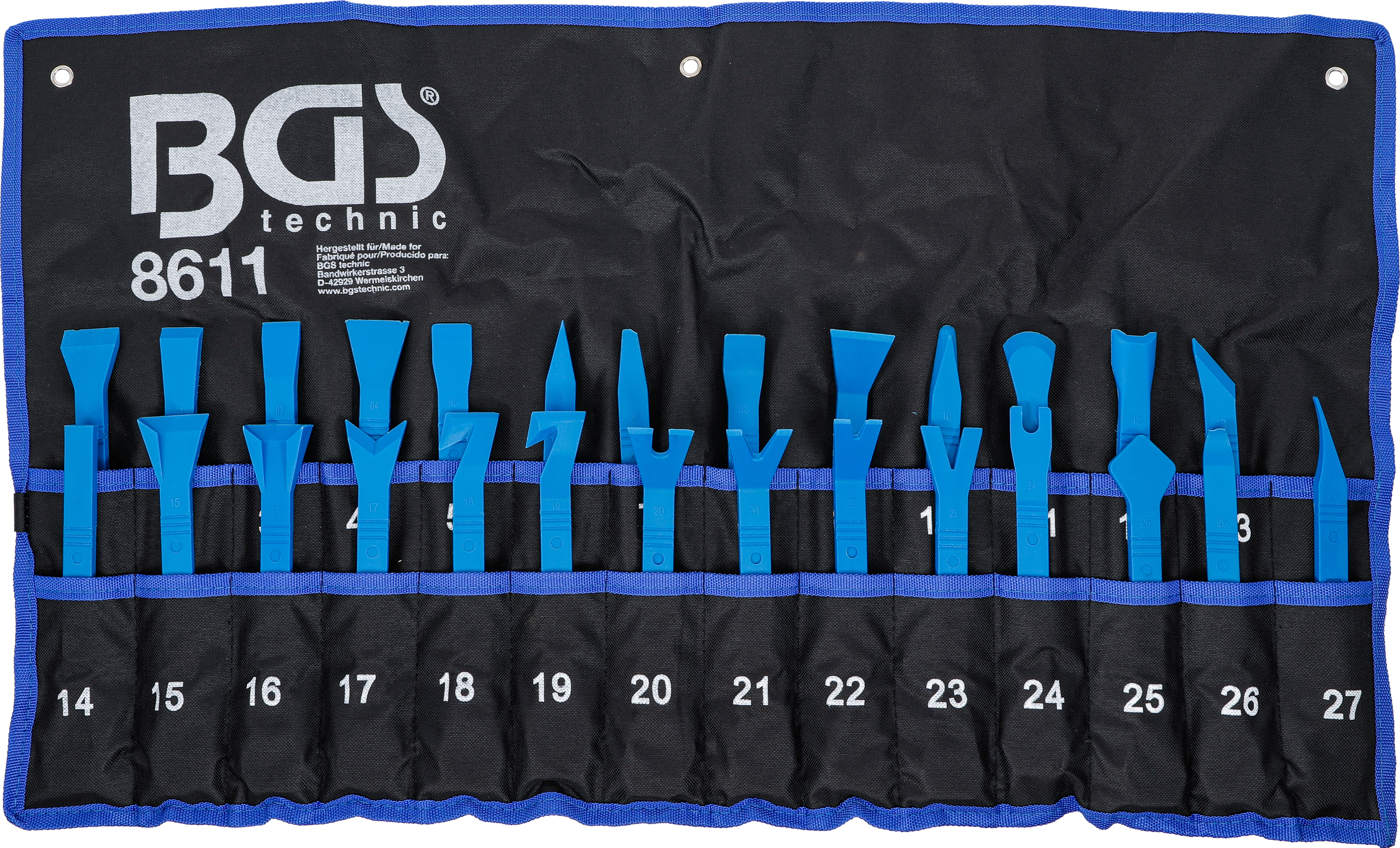 BGS Zierleistenkeil-/Schaber-Satz | 27-tlg.