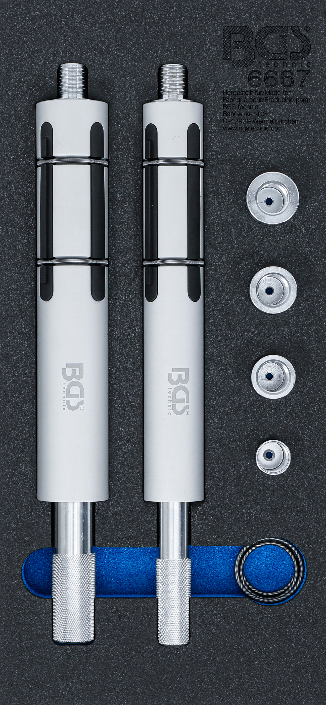 BGS Werkstattwageneinlage 1/3: Kupplungs-Zentrierwerkzeug-Satz | für Lkw | 6 tlg.