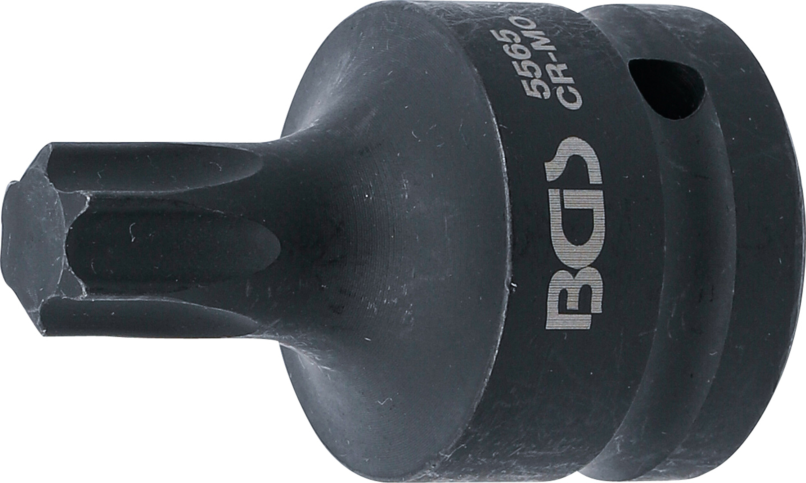 BGS Kraft-Bit-Einsatz | Länge 60 mm | Antrieb Innenvierkant 20 mm (3/4") | T-Profil (für Torx) T65