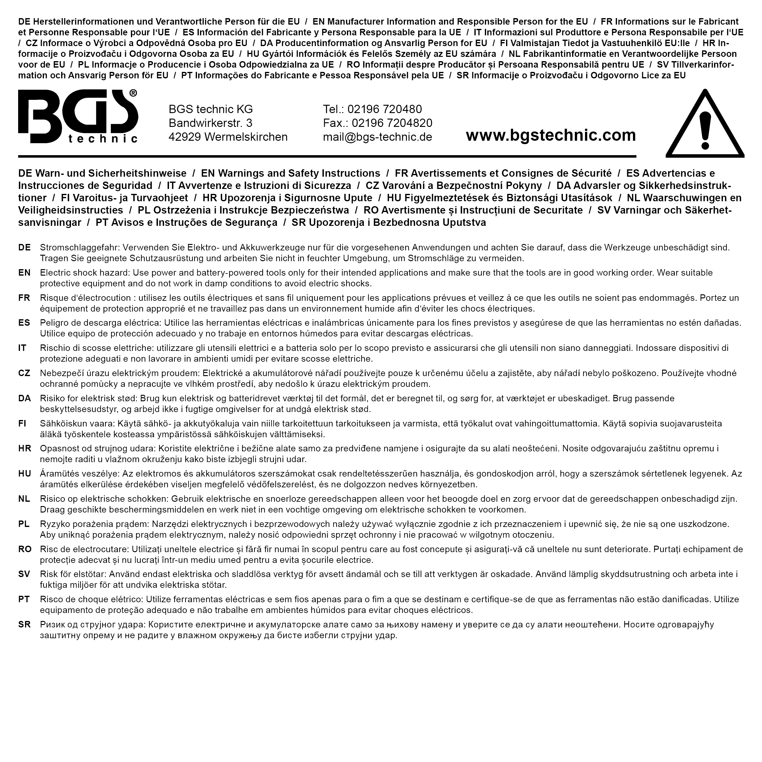 BGS Schnellladegerät | für Akku-Schlagschrauber Art. 9928