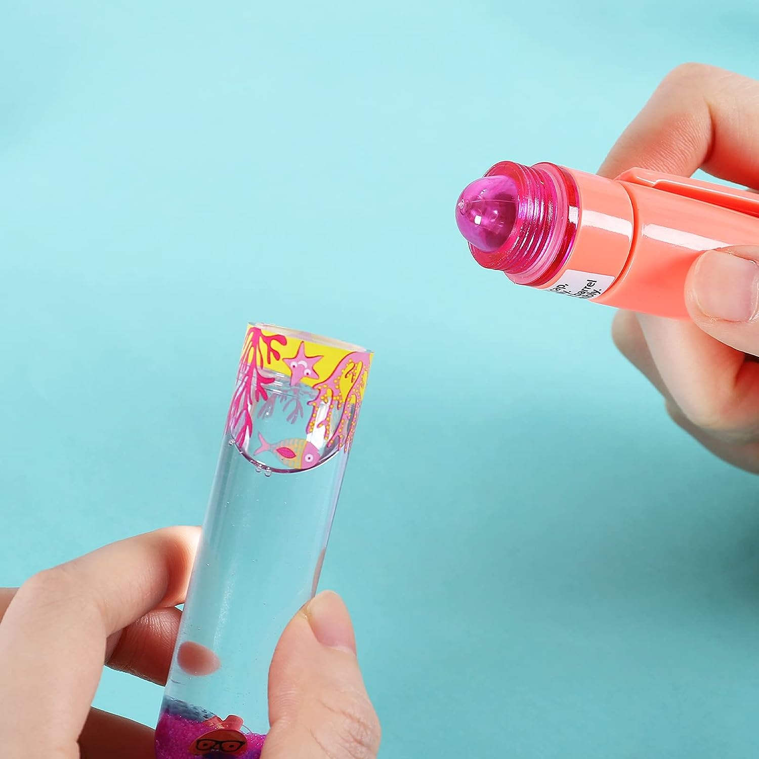 TBC The Best Crafts Leuchtender Kugelschreiber Rote Katze Ölstifte Farben Set Geschenke für Kinder Mädchen Junge