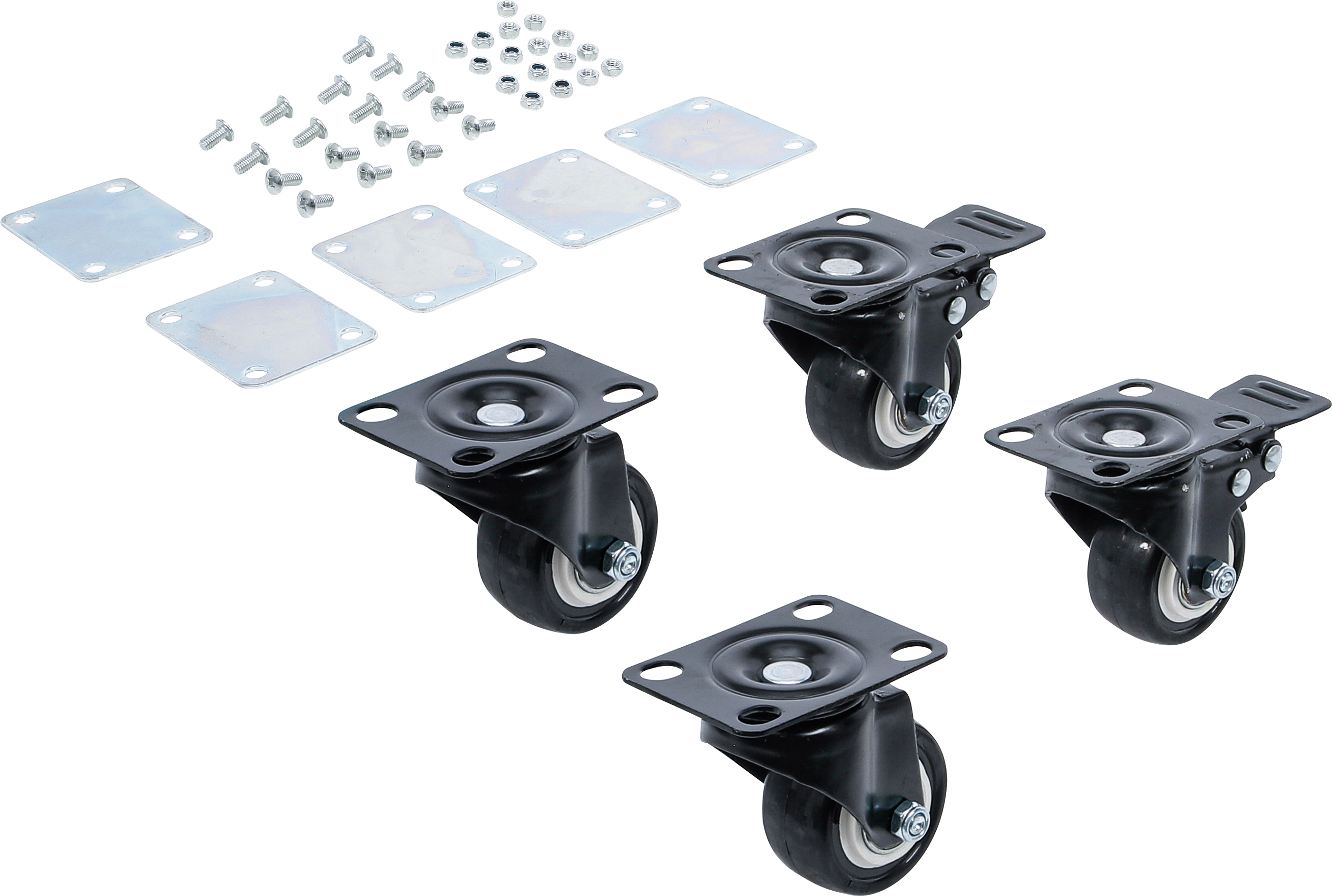 BGS Lenkrollen-Satz | für Systemkoffer-Rollbrett | 4-tlg.