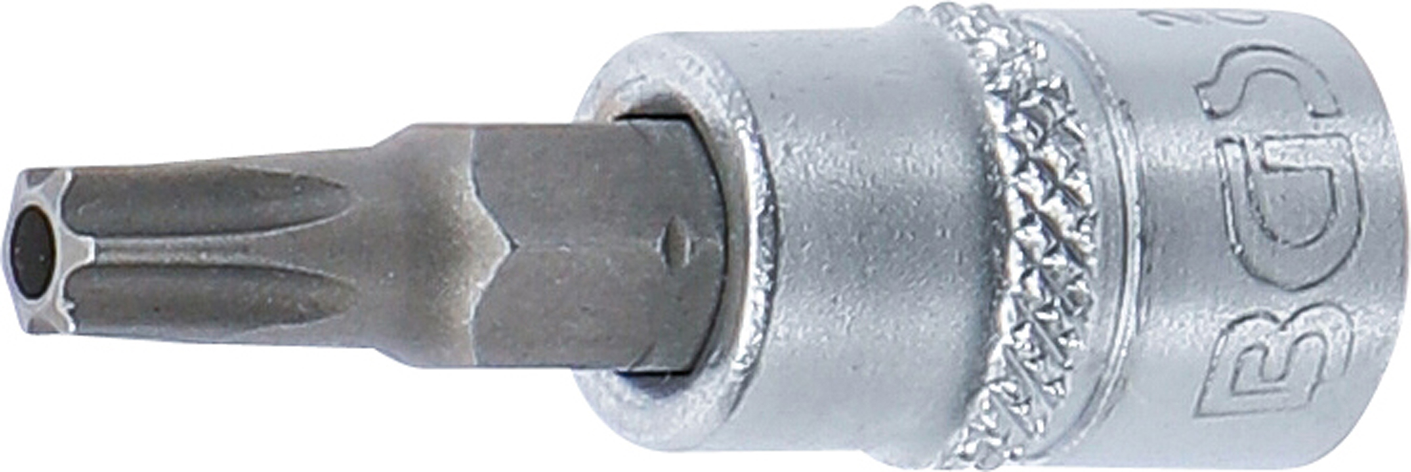 BGS Bit-Einsatz | Antrieb Innenvierkant 6,3 mm (1/4") | T-Profil (für Torx) mit Bohrung T27