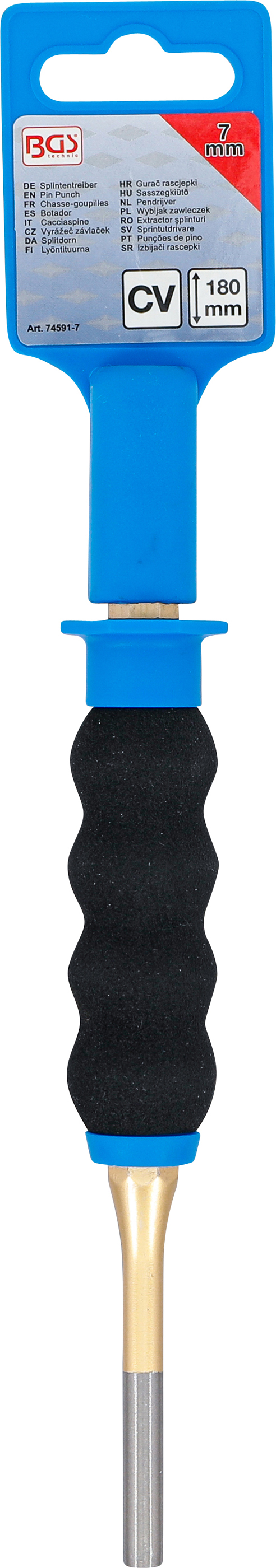 BGS Splintentreiber | mit Handschutz | 180 mm | 7 mm