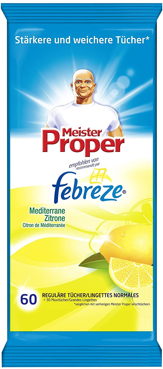 Meister Proper Allzweck Wischtücher Mediterrane Zitrone 60 Stk