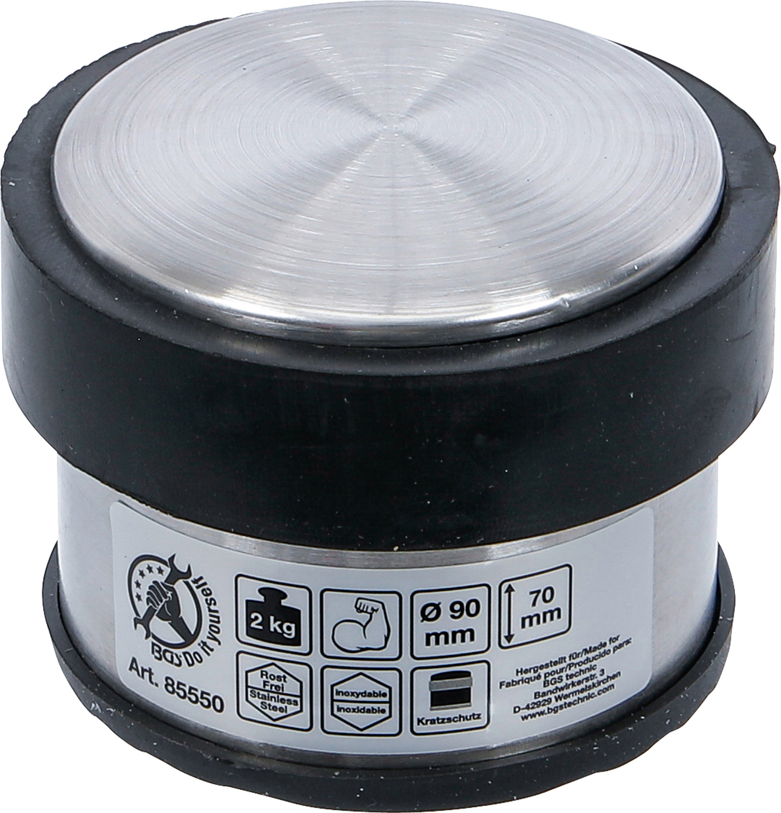BGS Türstopper | Edelstahl | 90 x 70 mm | 2 kg