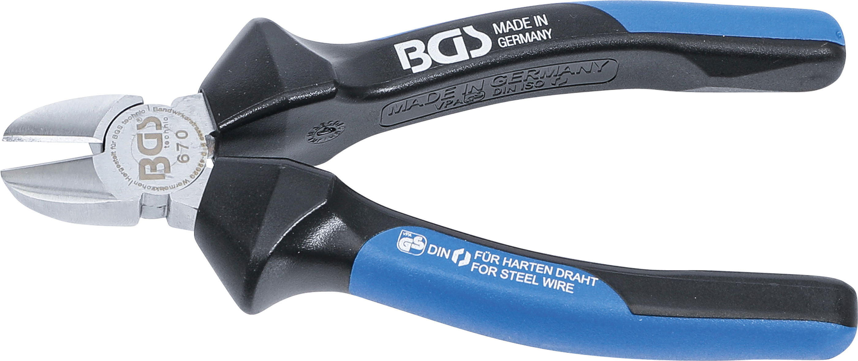 BGS Seitenschneider | für harten Draht | 160 mm