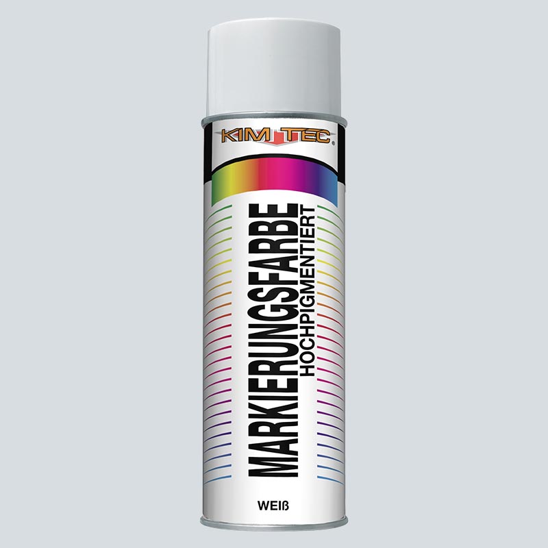 Kim-Tec Markierungsfarbe Spray RAL 9010 Weiss 500 ml