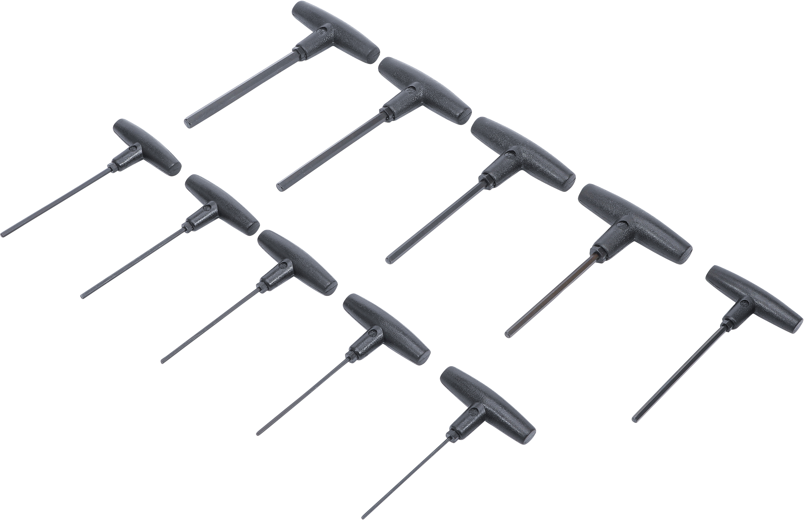 BGS Schraubendreher-Satz mit T-Griff | Zollmaße | Innensechskant 3/32" - 3/8" | 10-tlg.