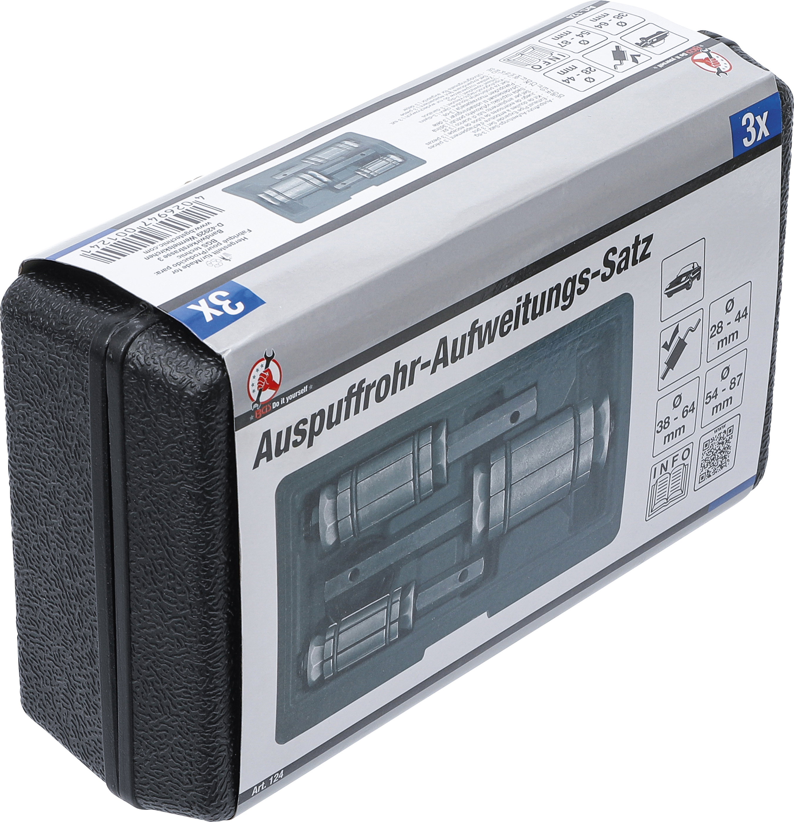 BGS Auspuffrohr-Aufweitungs-Satz | 3-tlg.