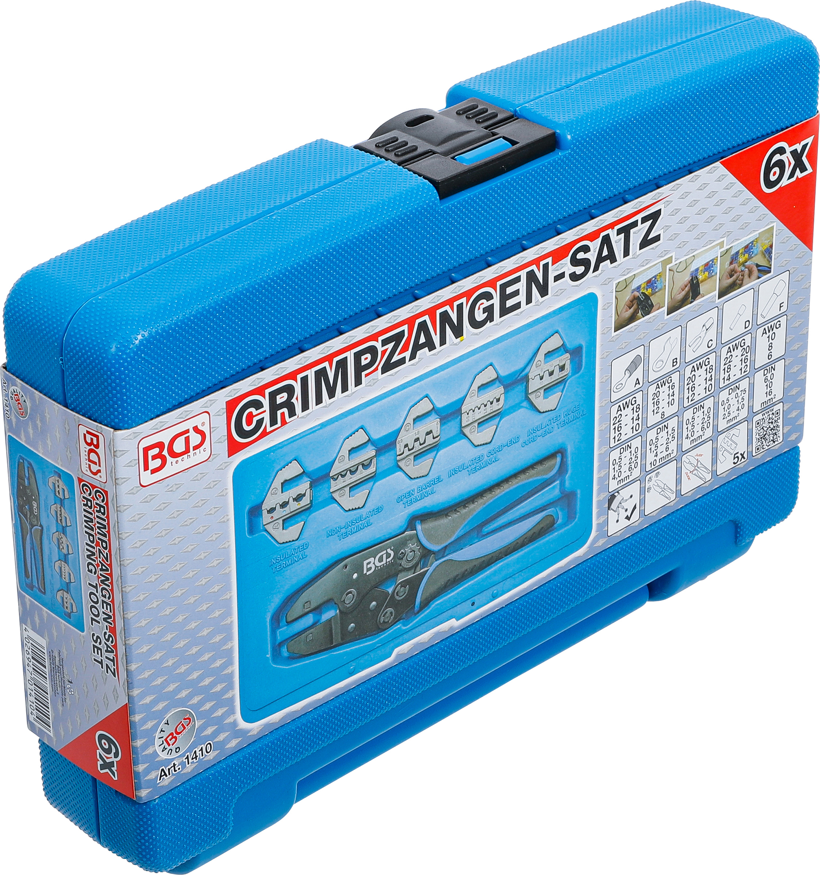 BGS Crimpzangen-Satz | mit 5 Paar Backen BGS Crimpzangen-Satz | mit 5 Paar Backen