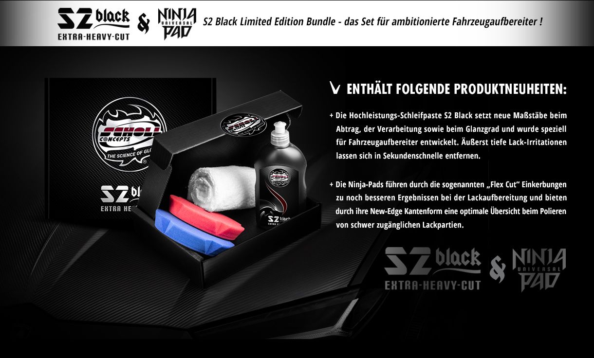 Scholl Concepts Limited S2 Black Package Hochleistungs Schleifpaste SET