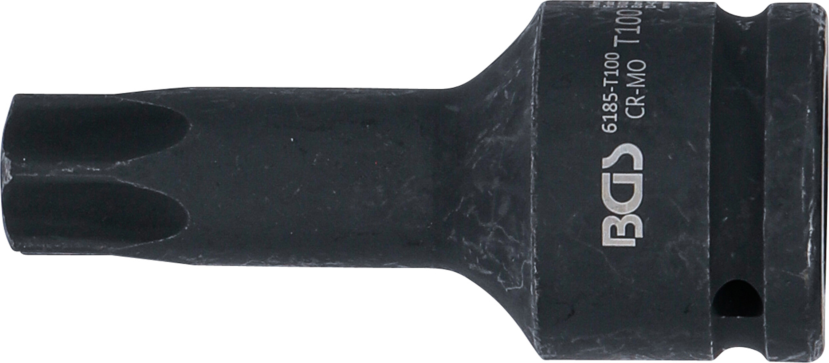 BGS Kraft-Bit-Einsatz | Länge 100 mm | Antrieb Innenvierkant 20 mm (3/4") | T-Profil (für Torx) T100
