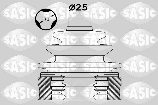 Faltenbalgsatz, Antriebswelle