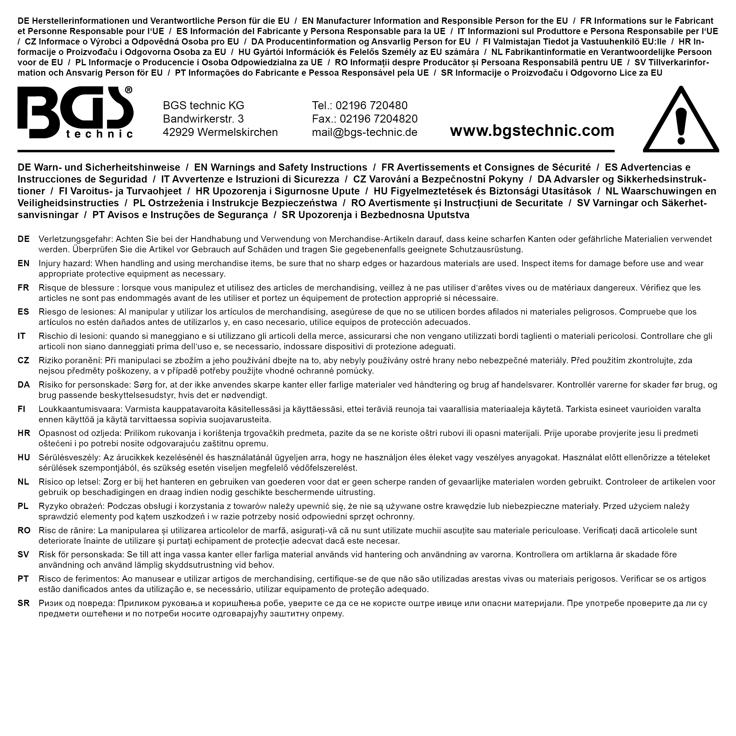 BGS BGS® Polo-Shirt | Größe XXL