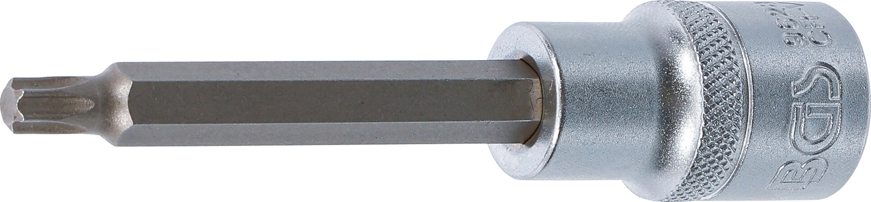 BGS Bit-Einsatz | Länge 100 mm | Antrieb Innenvierkant 12,5 mm (1/2") | T-Profil (für Torx) T35