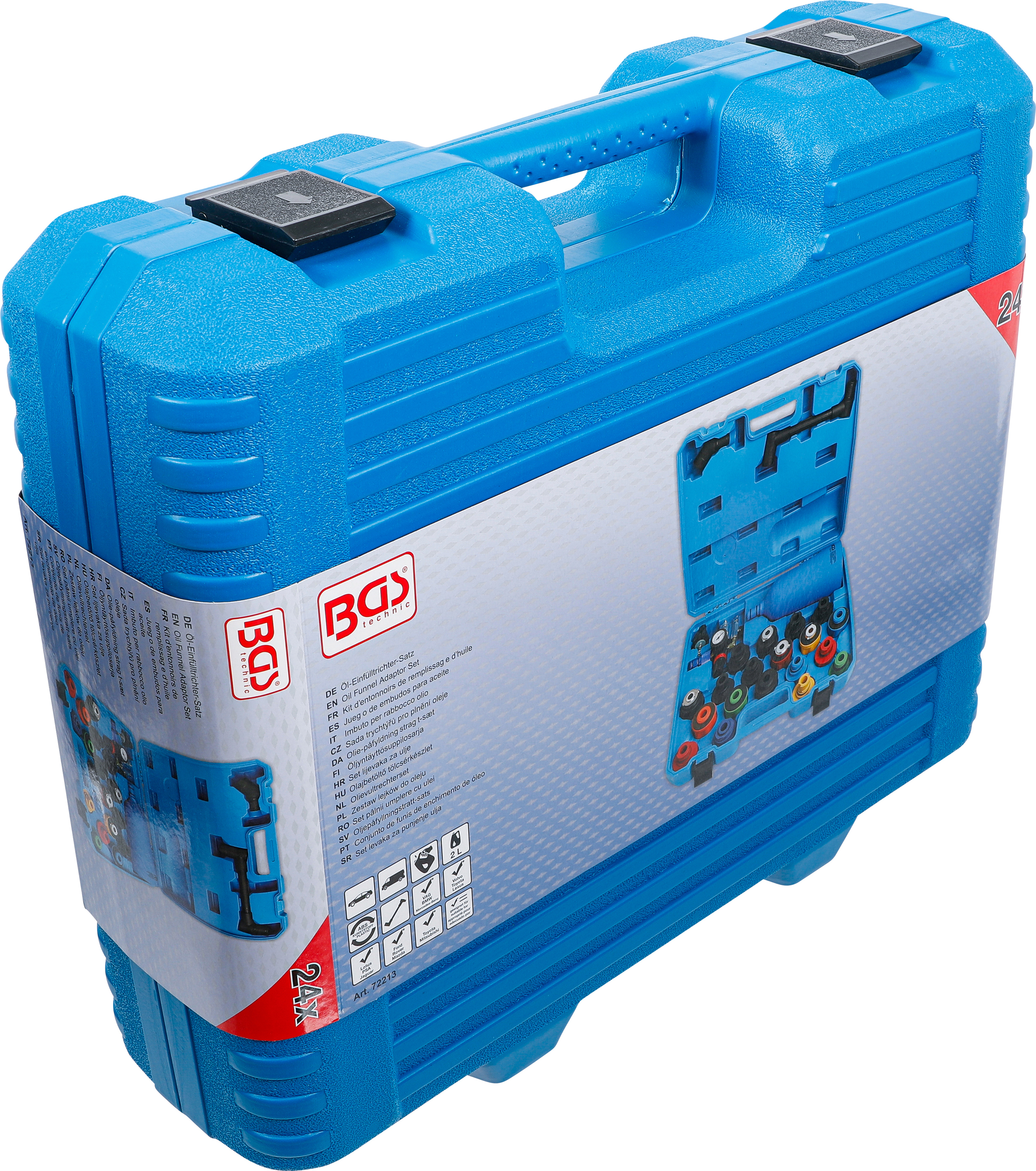 BGS Öl-Einfülltrichter-Satz | Kunststoffausführung | 24-tlg.