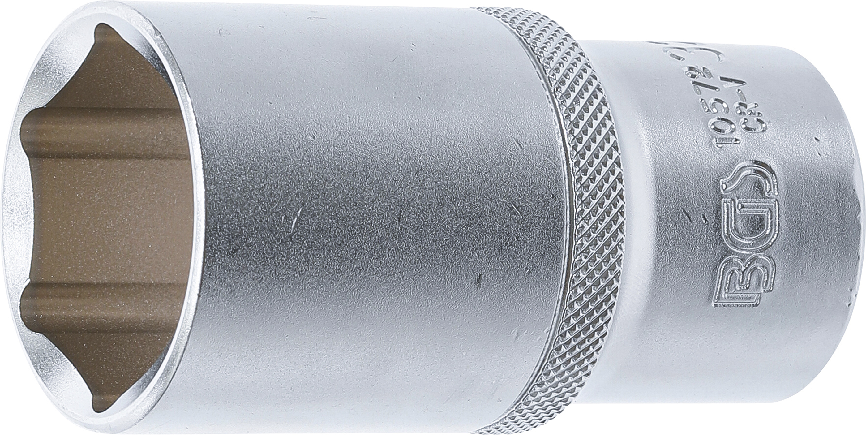 BGS Steckschlüssel-Einsatz Sechskant, tief | Antrieb Innenvierkant 12,5 mm (1/2") | SW 32 mm