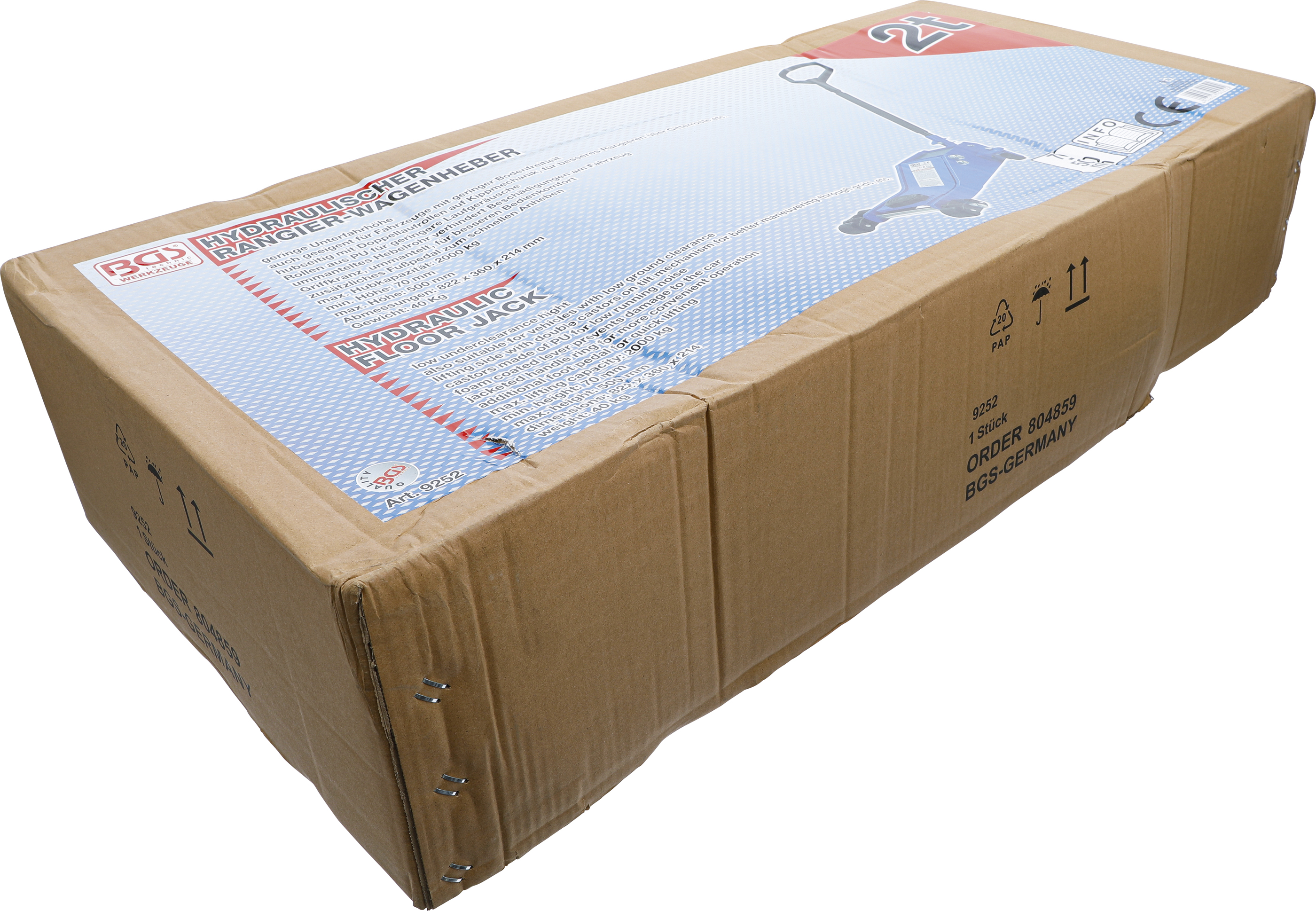 BGS Rangier-Wagenheber | hydraulisch | extra flach | 2 t