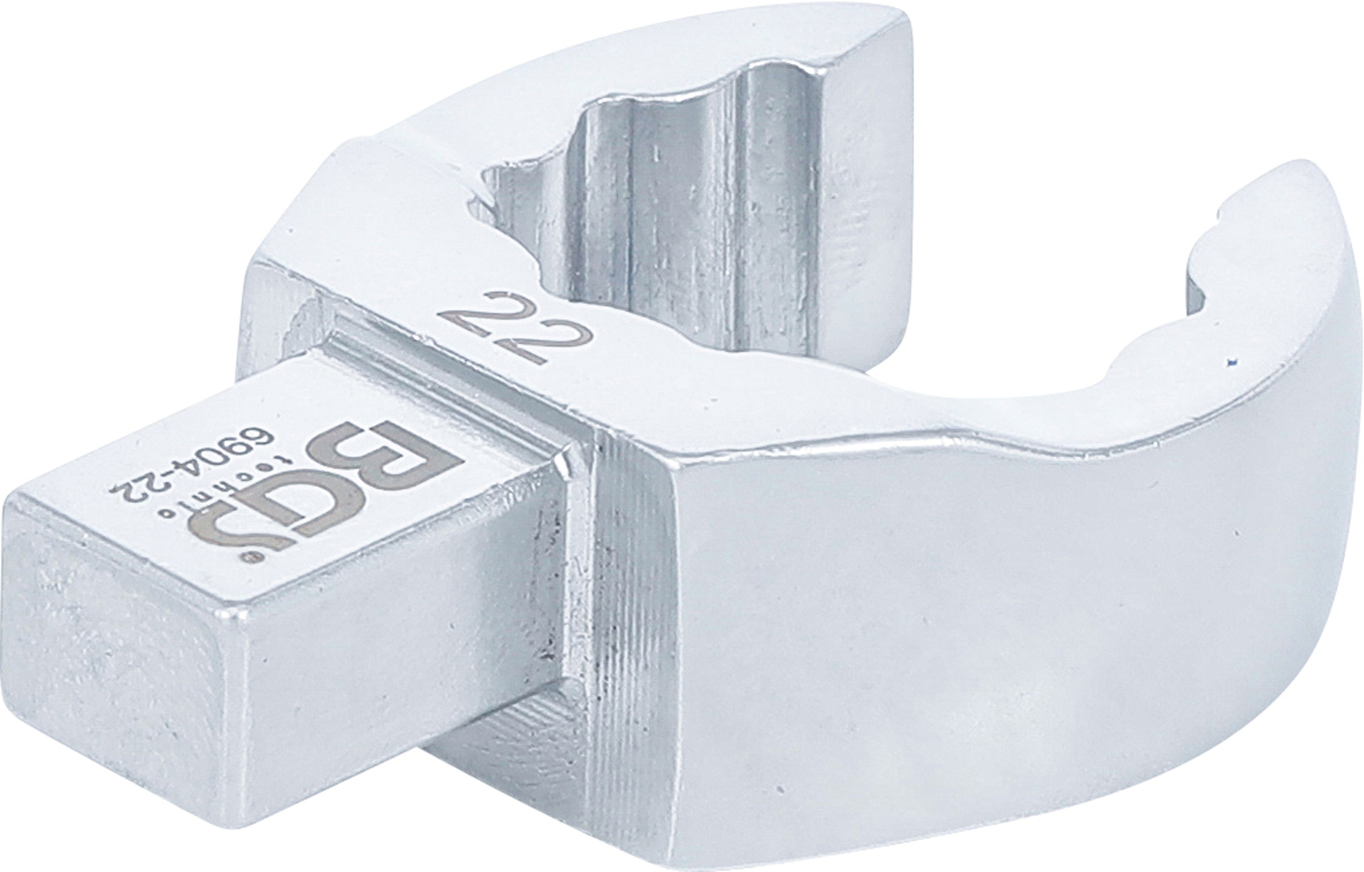 BGS Einsteck-Ringschlüssel | offen | 22 mm | Aufnahme 9 x 12 mm BGS Einsteck-Ringschlüssel | offen | 22 mm | Aufnahme 9 x 12 mm