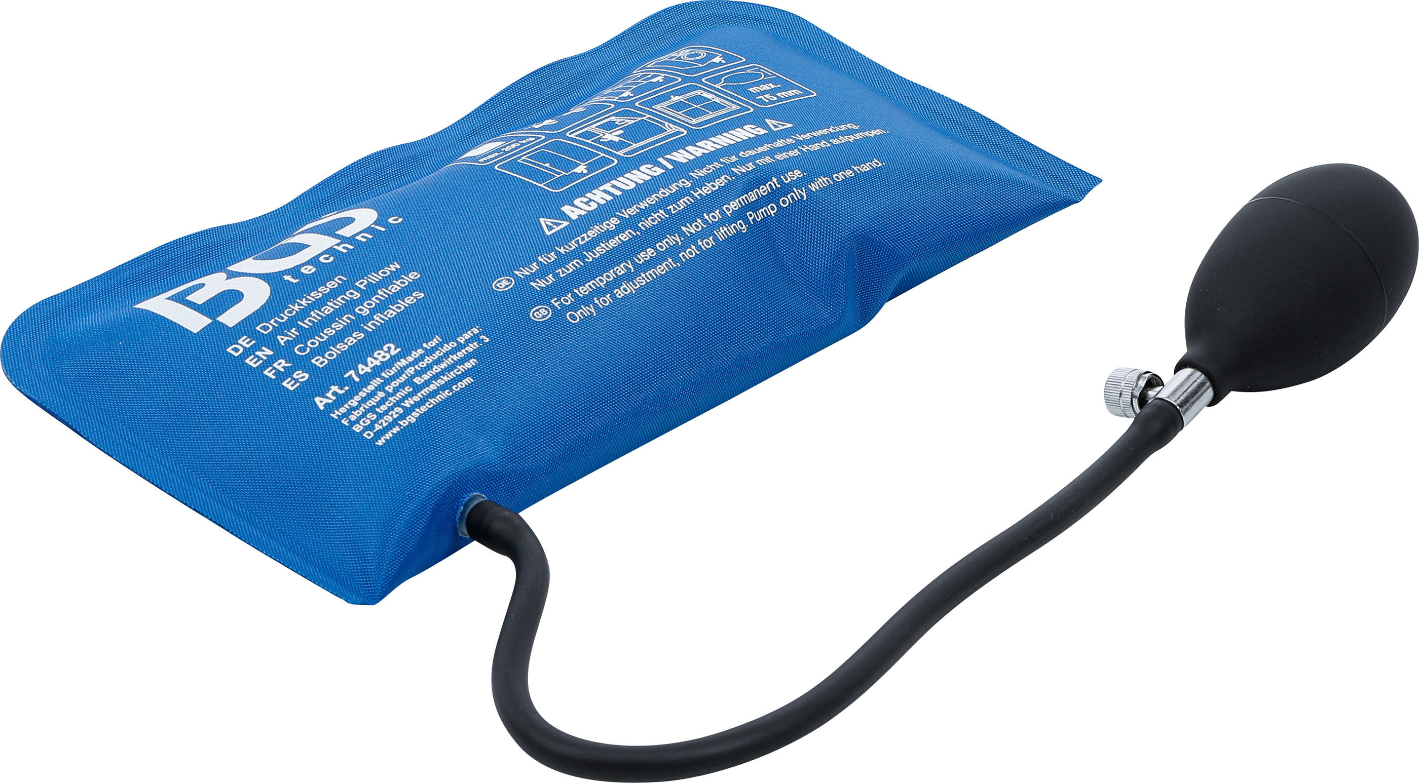 BGS Druckkissen | mit Handpumpe | Rechteck | 270 x 135 mm