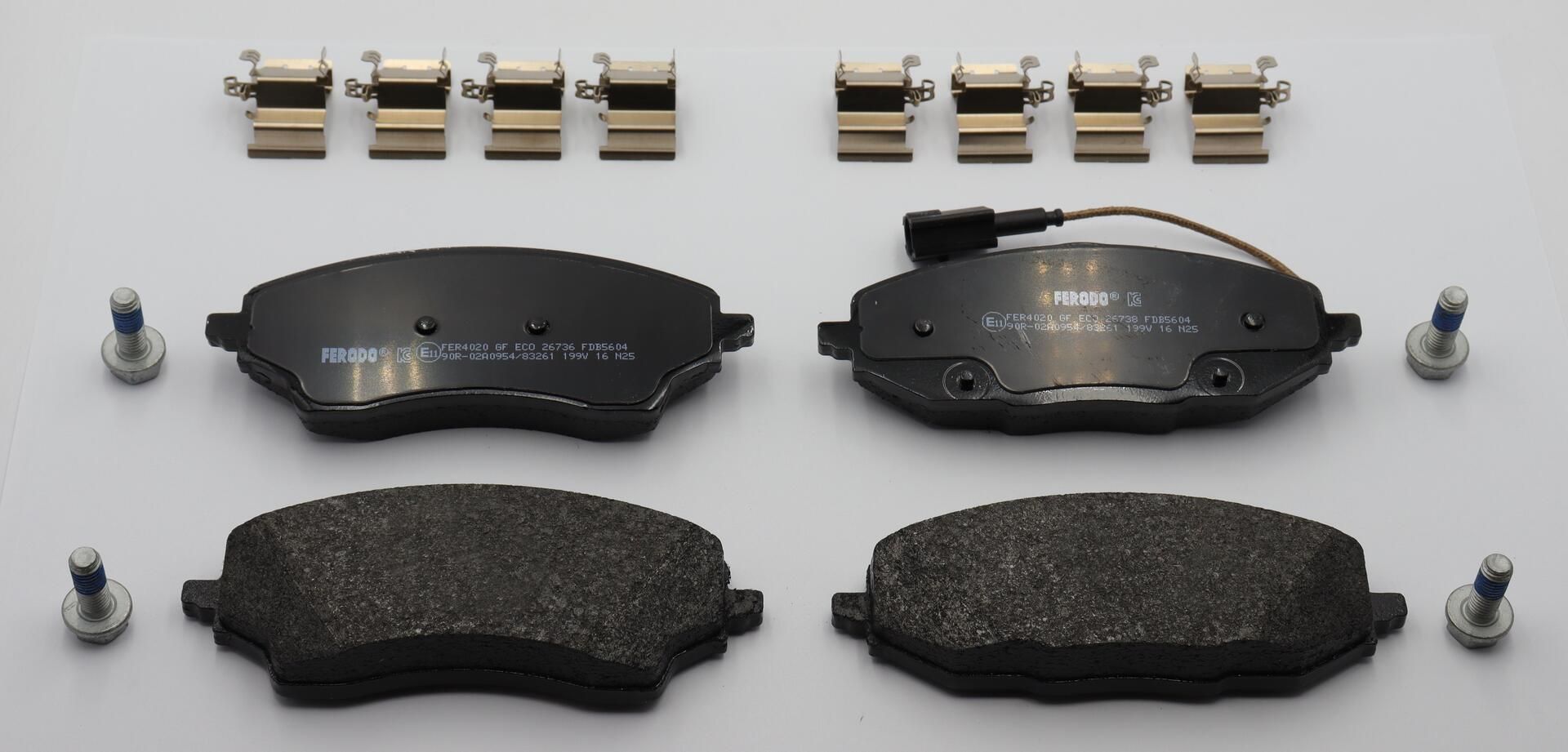 Bremsbelagsatz, Scheibenbremse