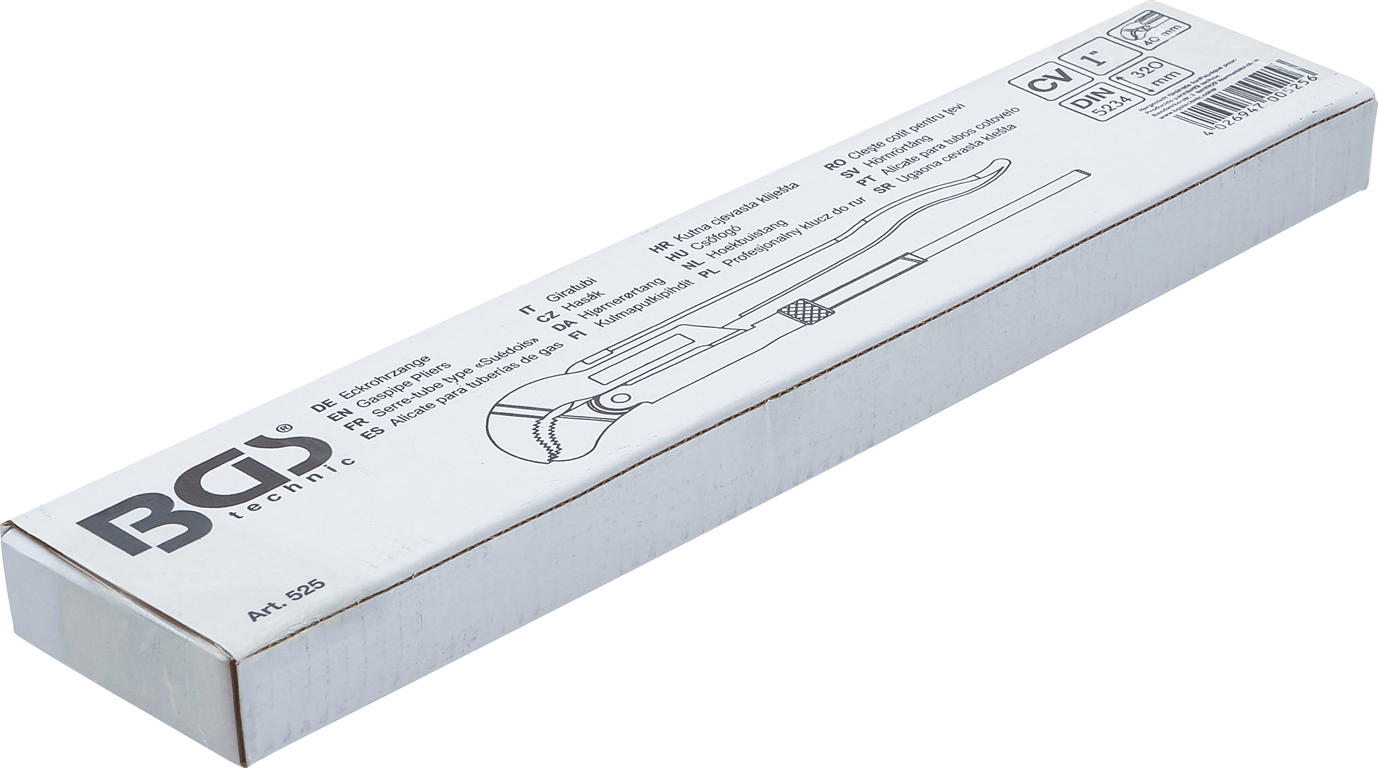 BGS Eckrohrzange | 1" | 3-Punkt-Haftung