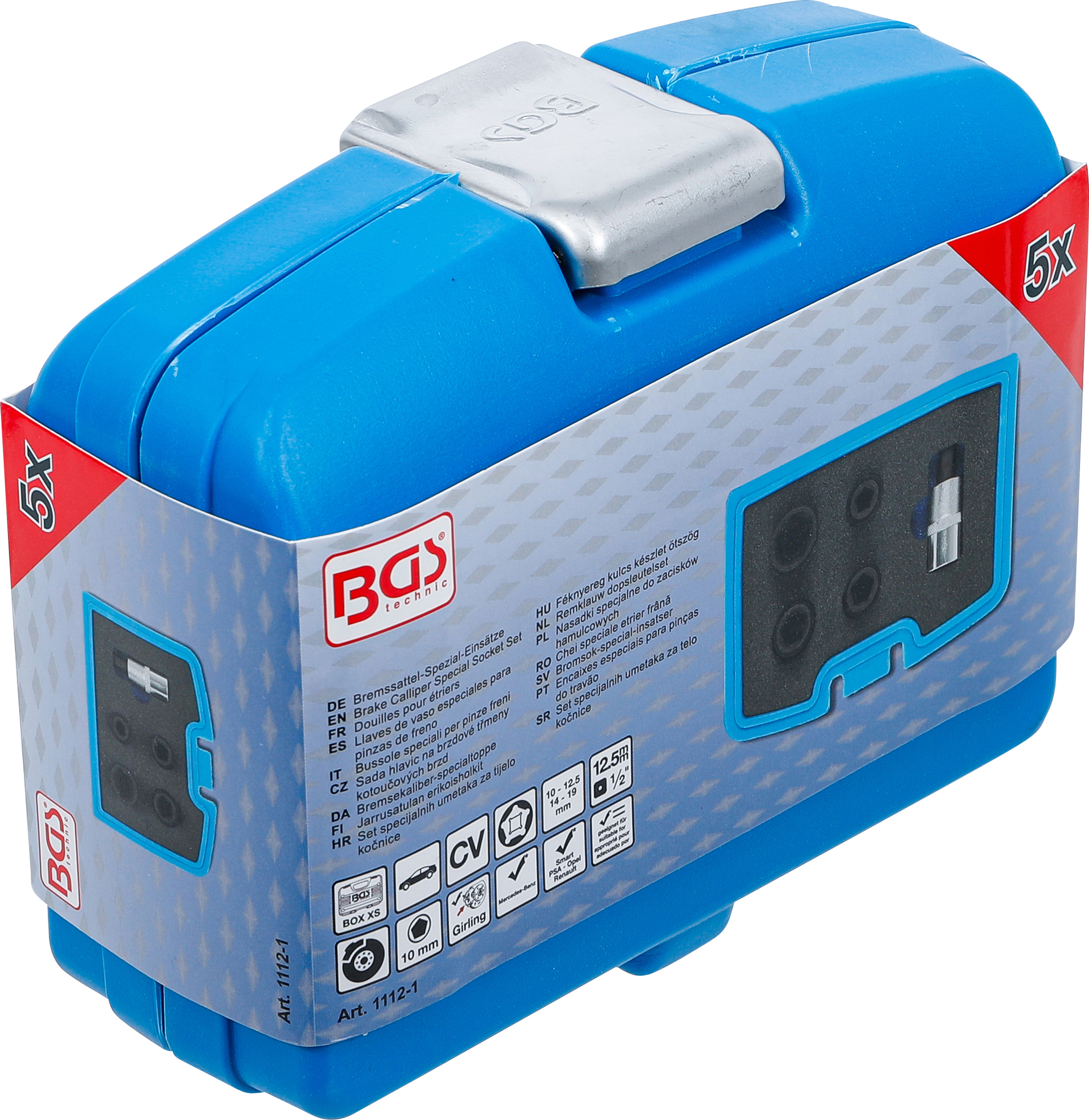 BGS Bremssattel-Spezial-Einsätze | 5-Kant (Pentagon) | 5-tlg.