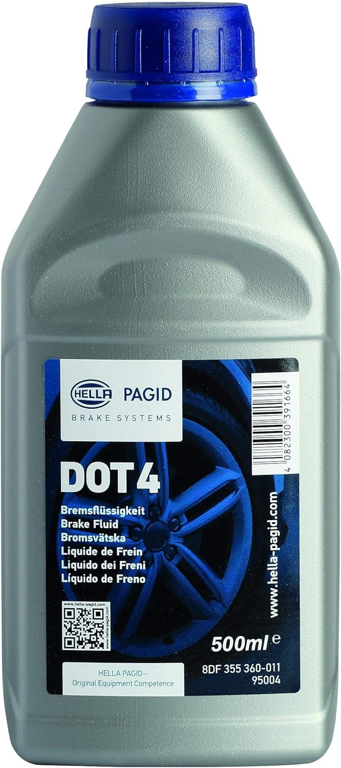 Hella Bremsflüssigkeit DOT 4 Brake Fluid 500 ml