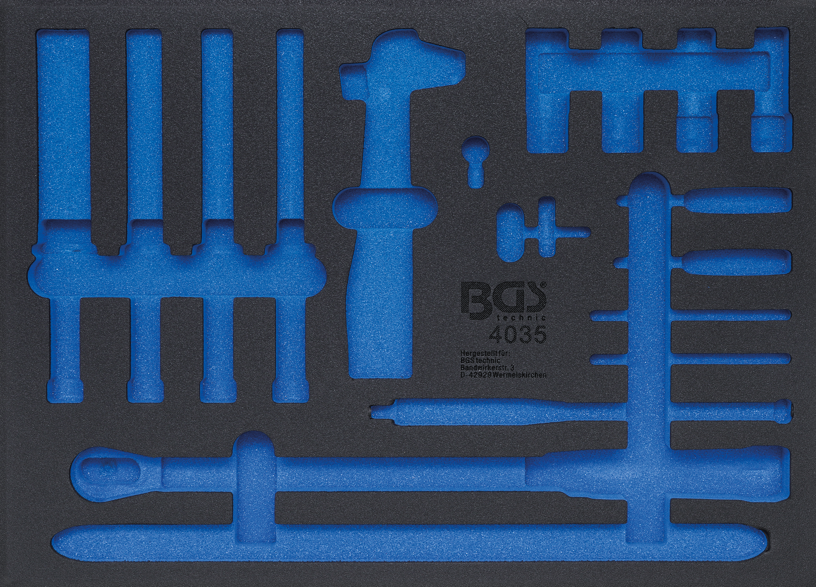 BGS Werkstattwageneinlage 3/3 | leer | für Art. 4035