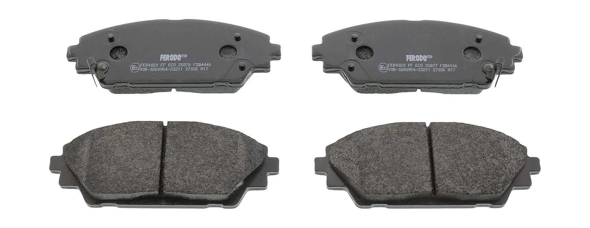 Bremsbelagsatz, Scheibenbremse