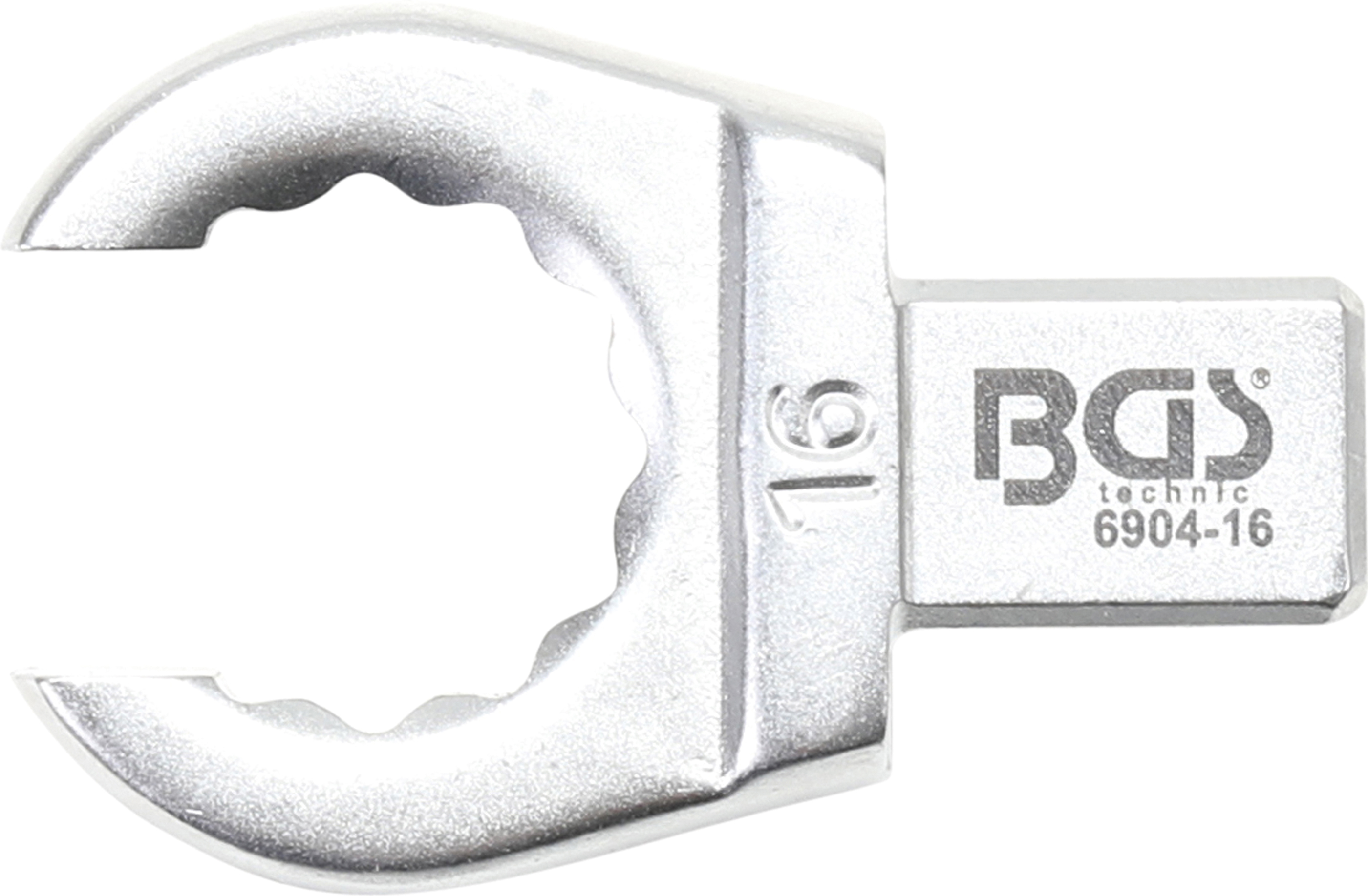 BGS Einsteck-Ringschlüssel | offen | 16 mm | Aufnahme 9 x 12 mm