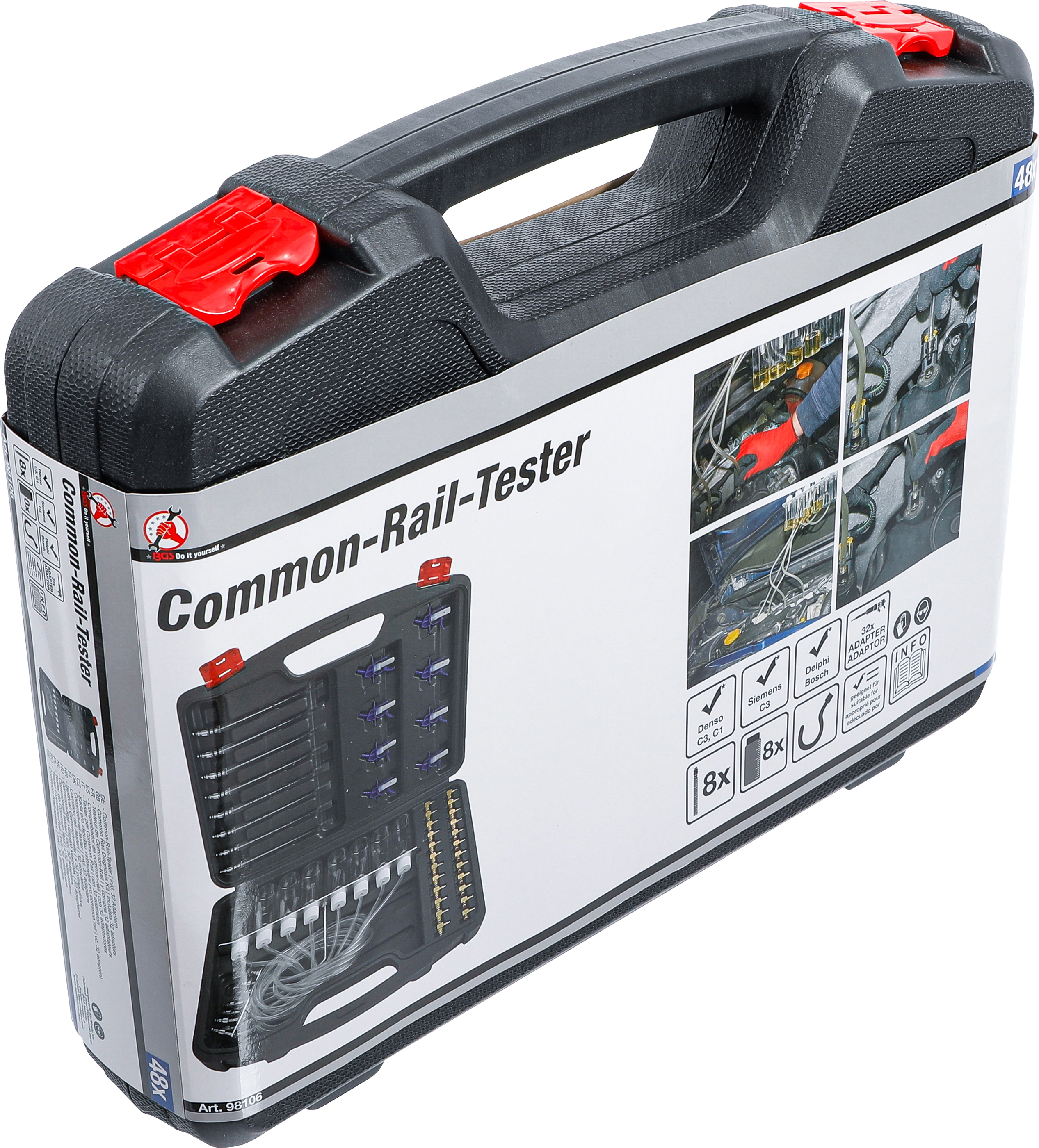 BGS Common-Rail-Tester | mit 32 Adaptern