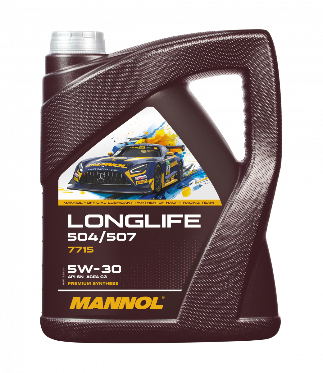 5W-30 Mannol 7715 Longlife 504 507 für VW Audi Skoda Motoröl 5 Liter