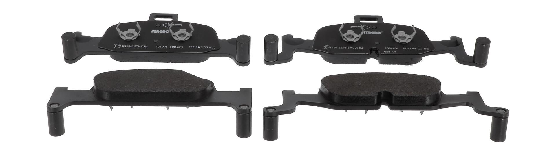 Bremsbelagsatz, Scheibenbremse