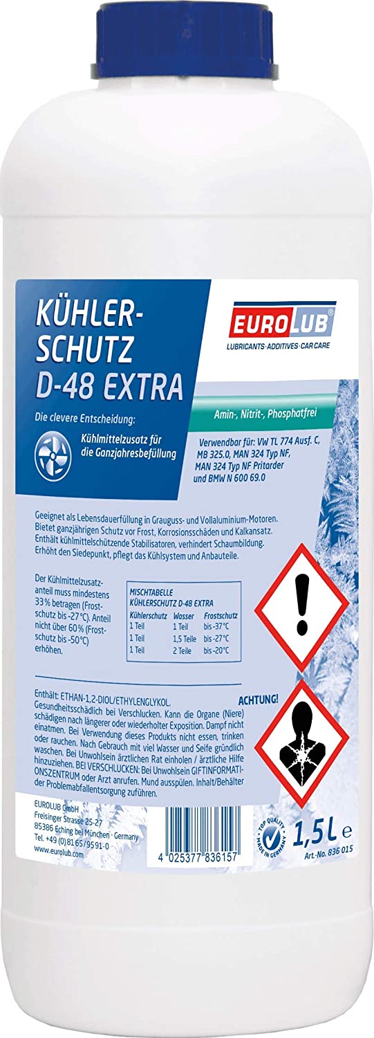 Eurolub Kühlerfrostschutz D-48 Extra Konzentrat 1,5 Liter