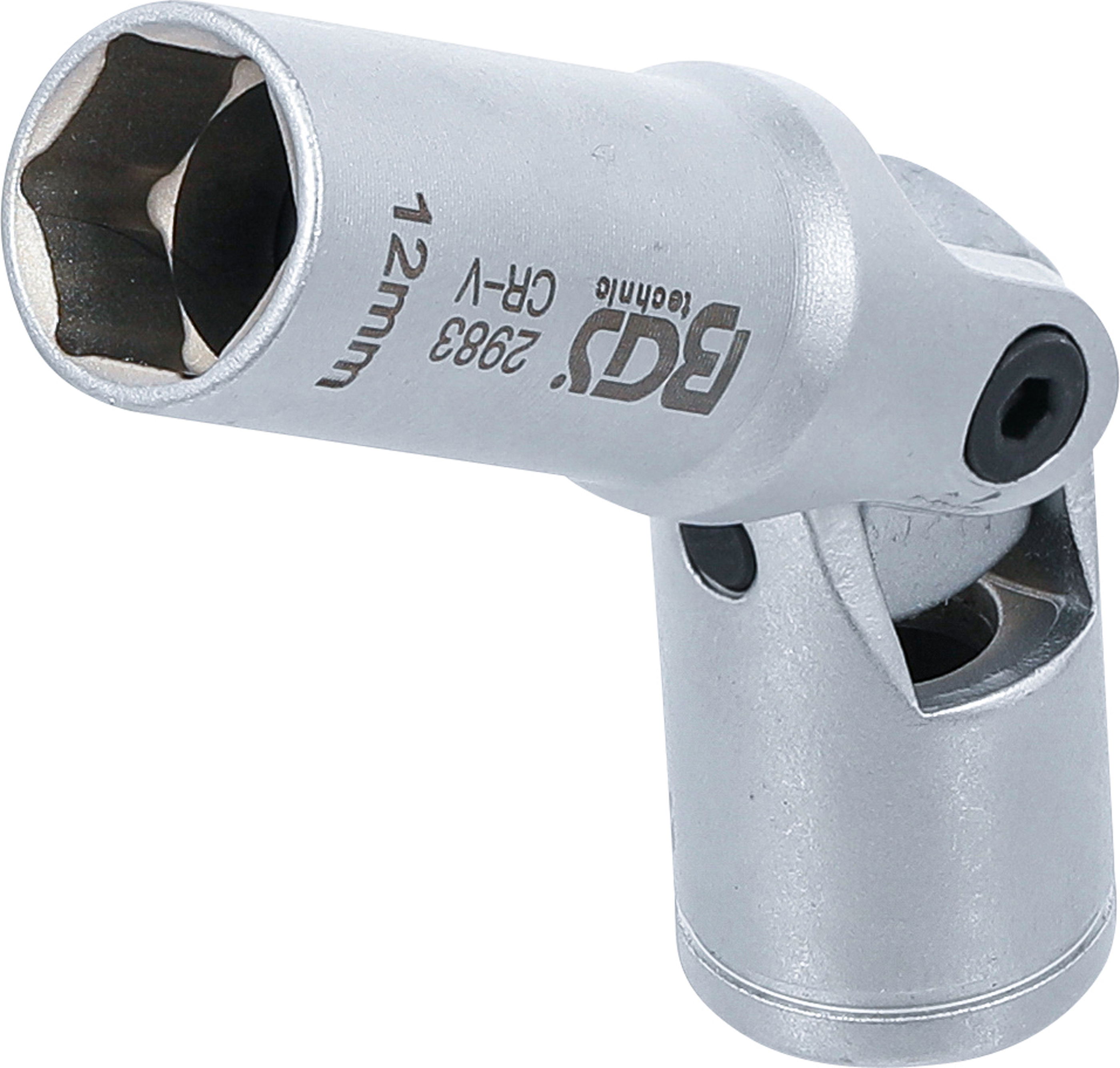 BGS Glühkerzen-Gelenk-Einsatz Sechskant | Antrieb Innenvierkant 10 mm (3/8") | SW 12 mm