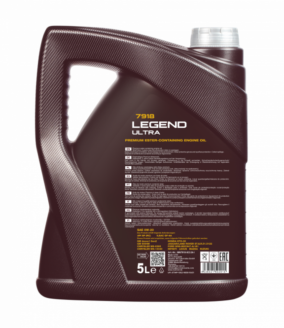 0W-20 Mannol 7918 Legend Ultra Motoröl 5 Liter