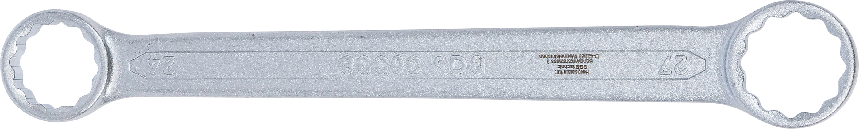 BGS Doppel-Ringschlüssel | extra flach | SW 24 x 27 mm
